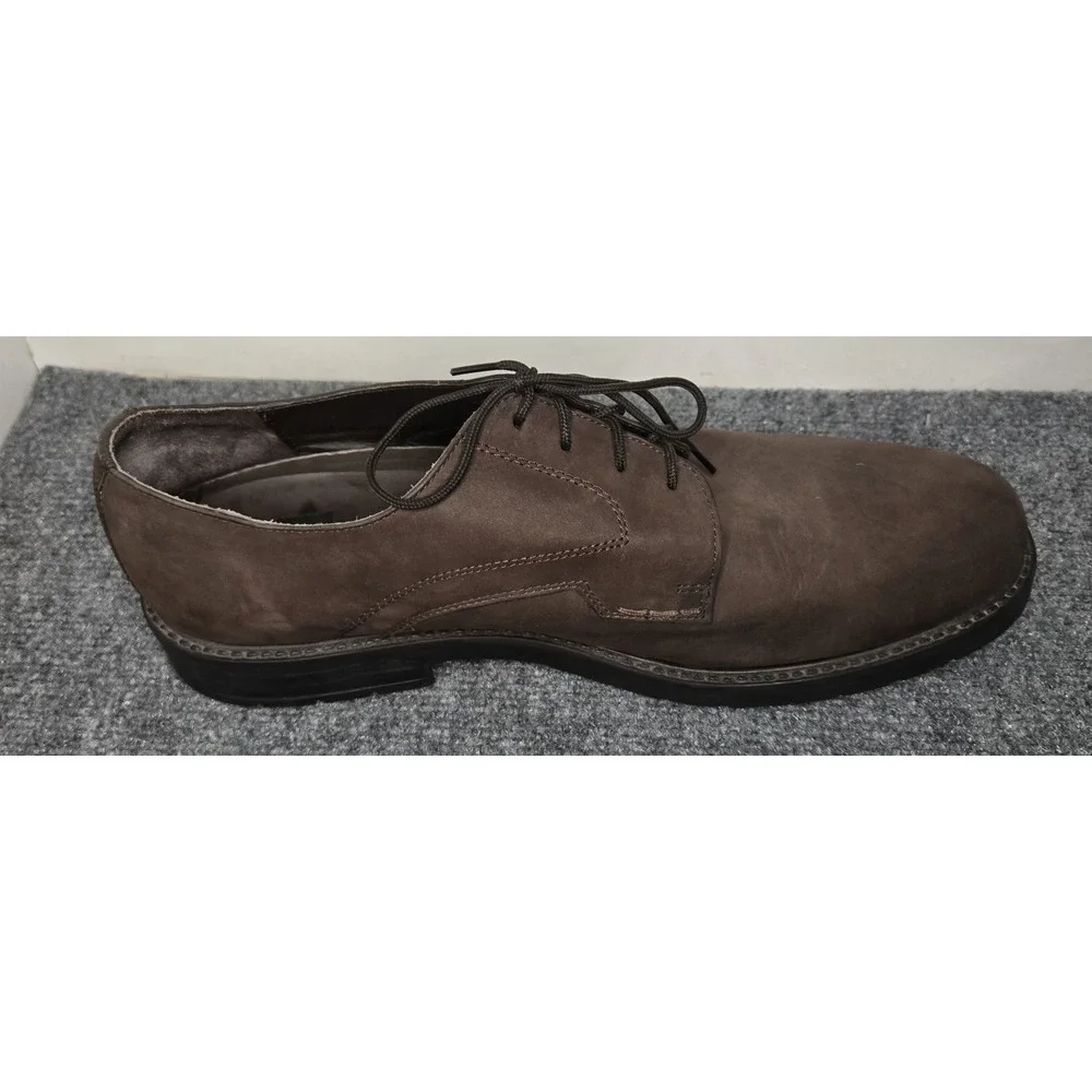 Nunn Bush Dress Shoes Mens 14 M Cam Moc Toe‎ Oxford Brown Leather Lace Up 301173